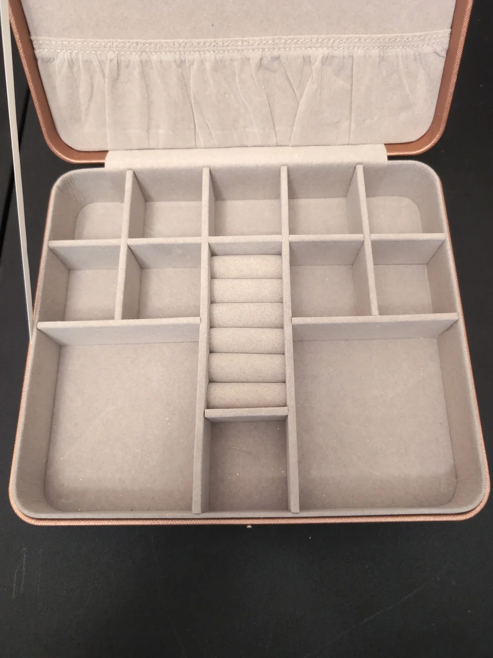 Large Jewelry Organizer Box in Copper Tone